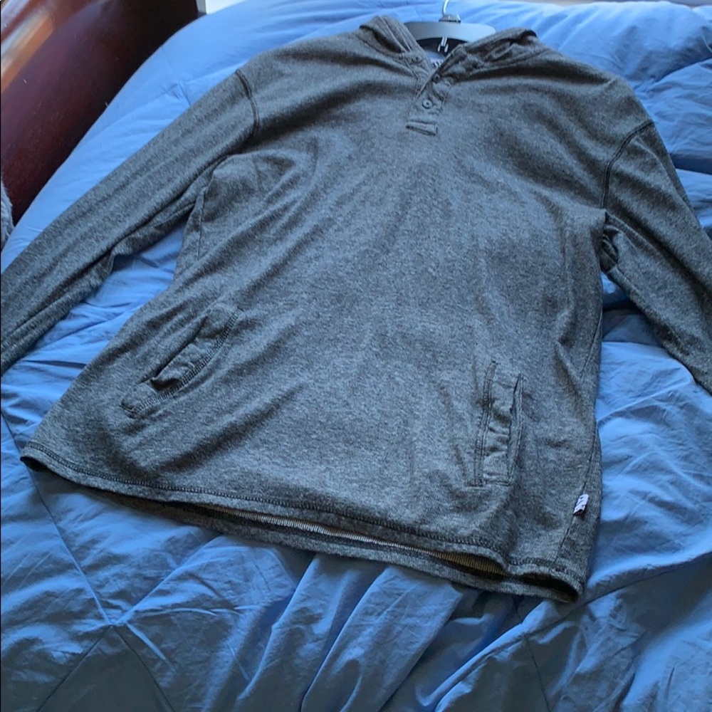 Grey long sleeve Shaun White hooded shirt